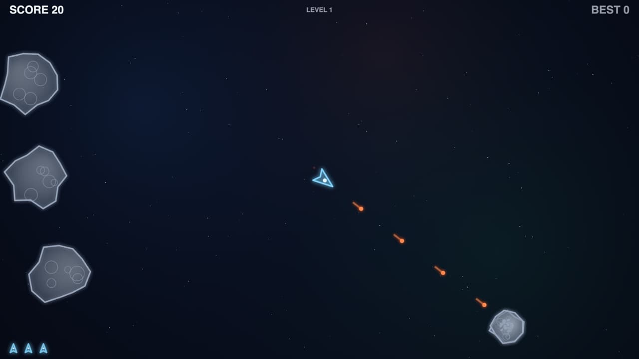 Screenshot 2 di 4 di Asteroids