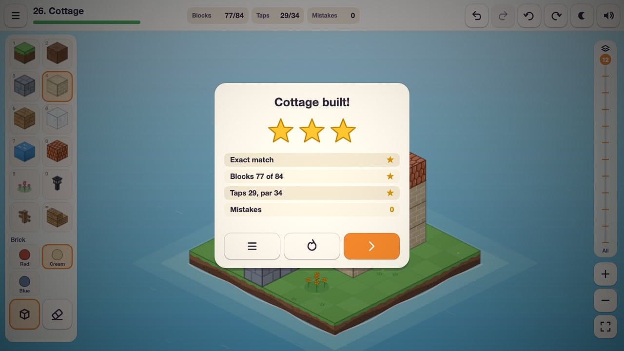Képernyőkép a(z) Block Builder játékból (4/4)