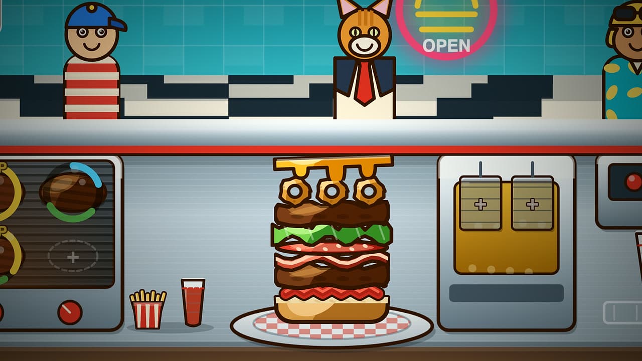 Burger Rush – klíčová grafika