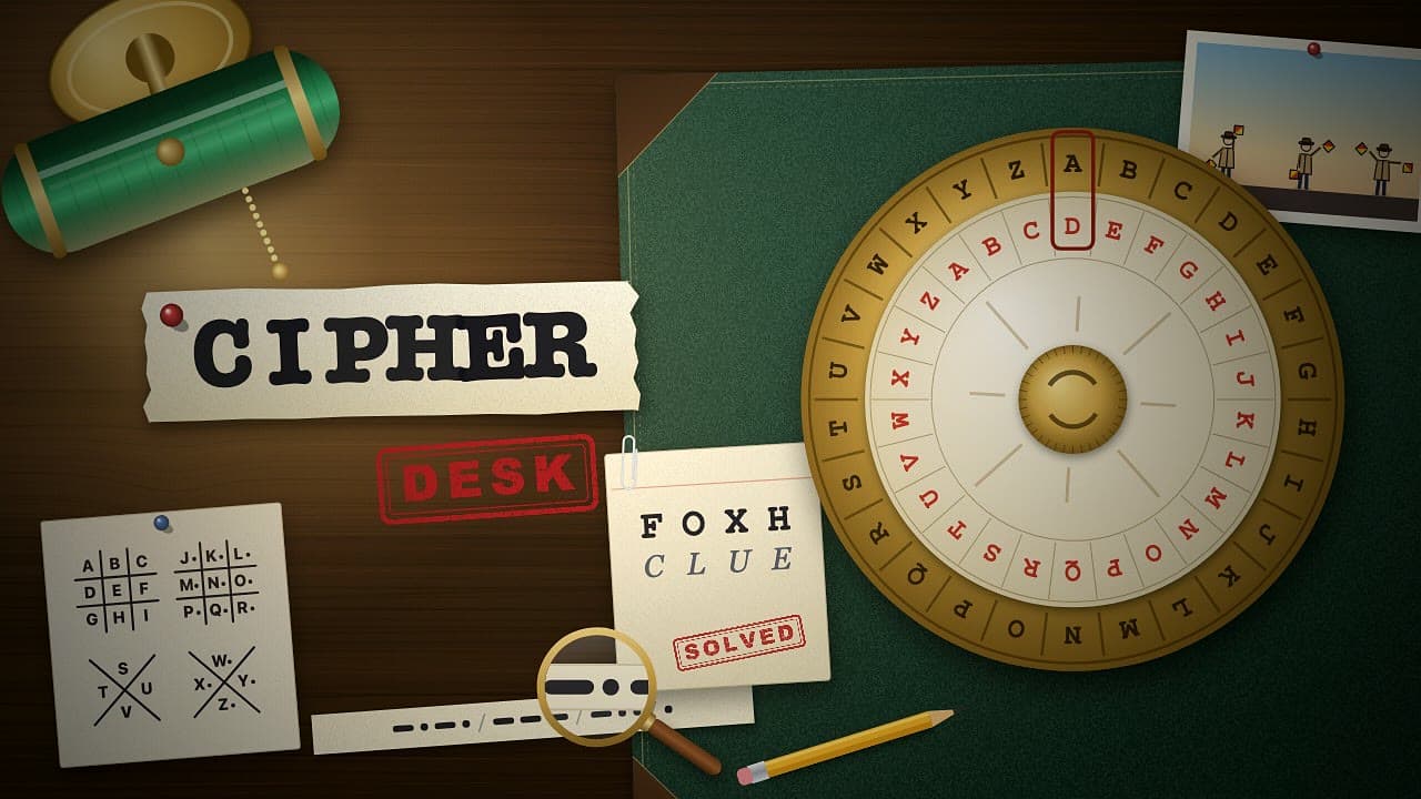 Cipher Desk – klíčová grafika