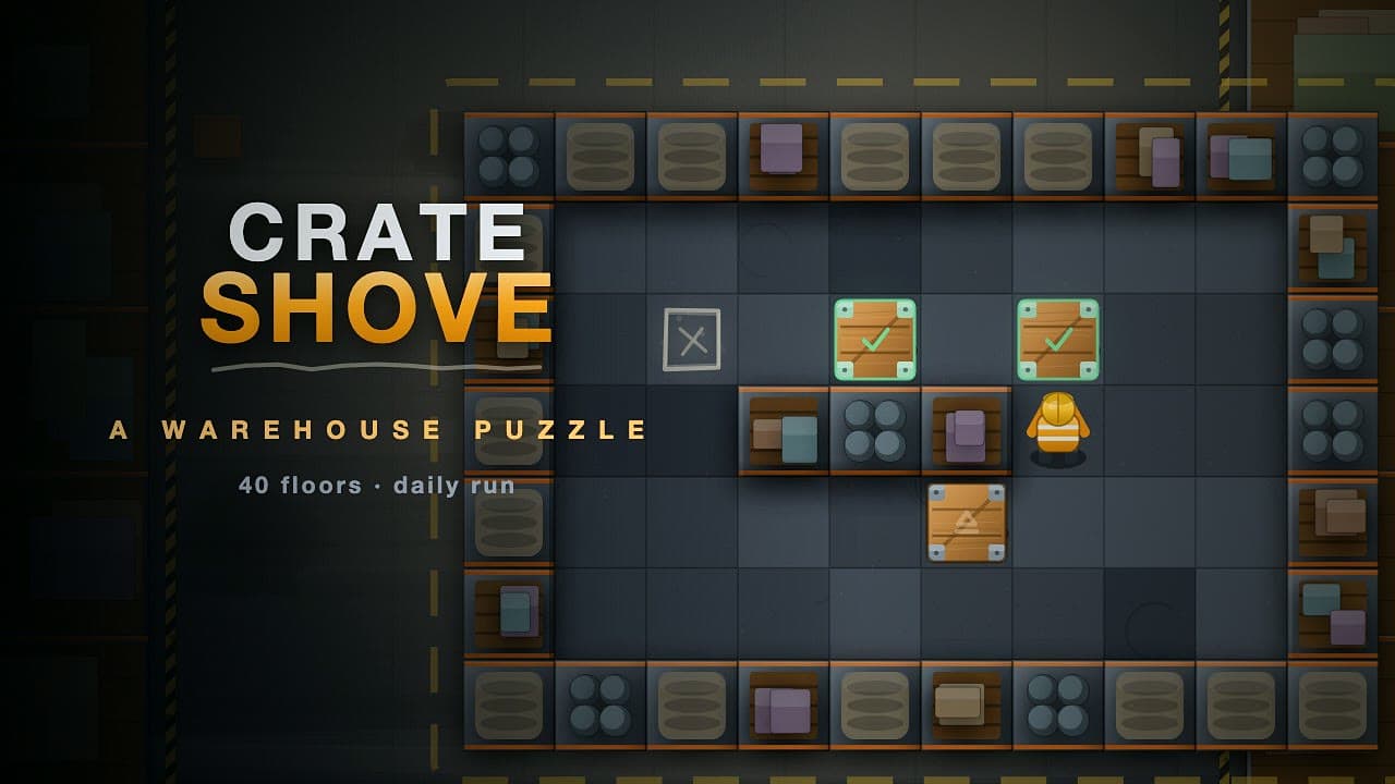 Crate Shove – klíčová grafika