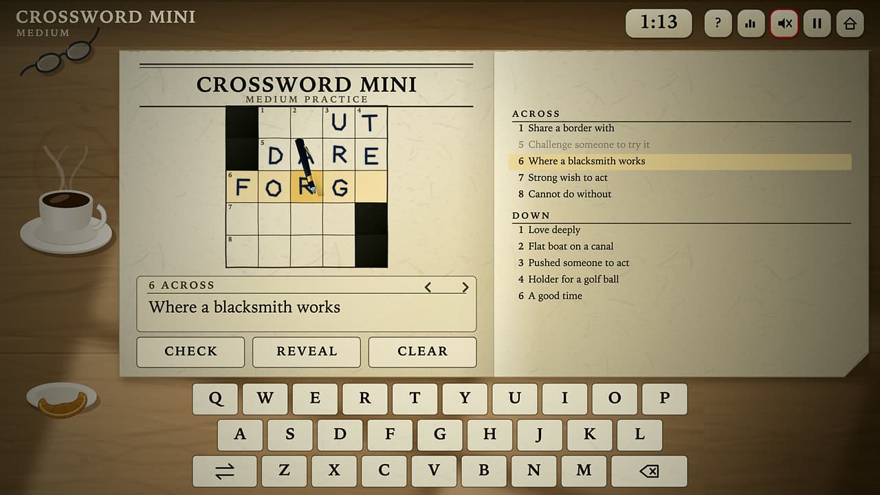 Captura 2 de 4 de Crossword Mini