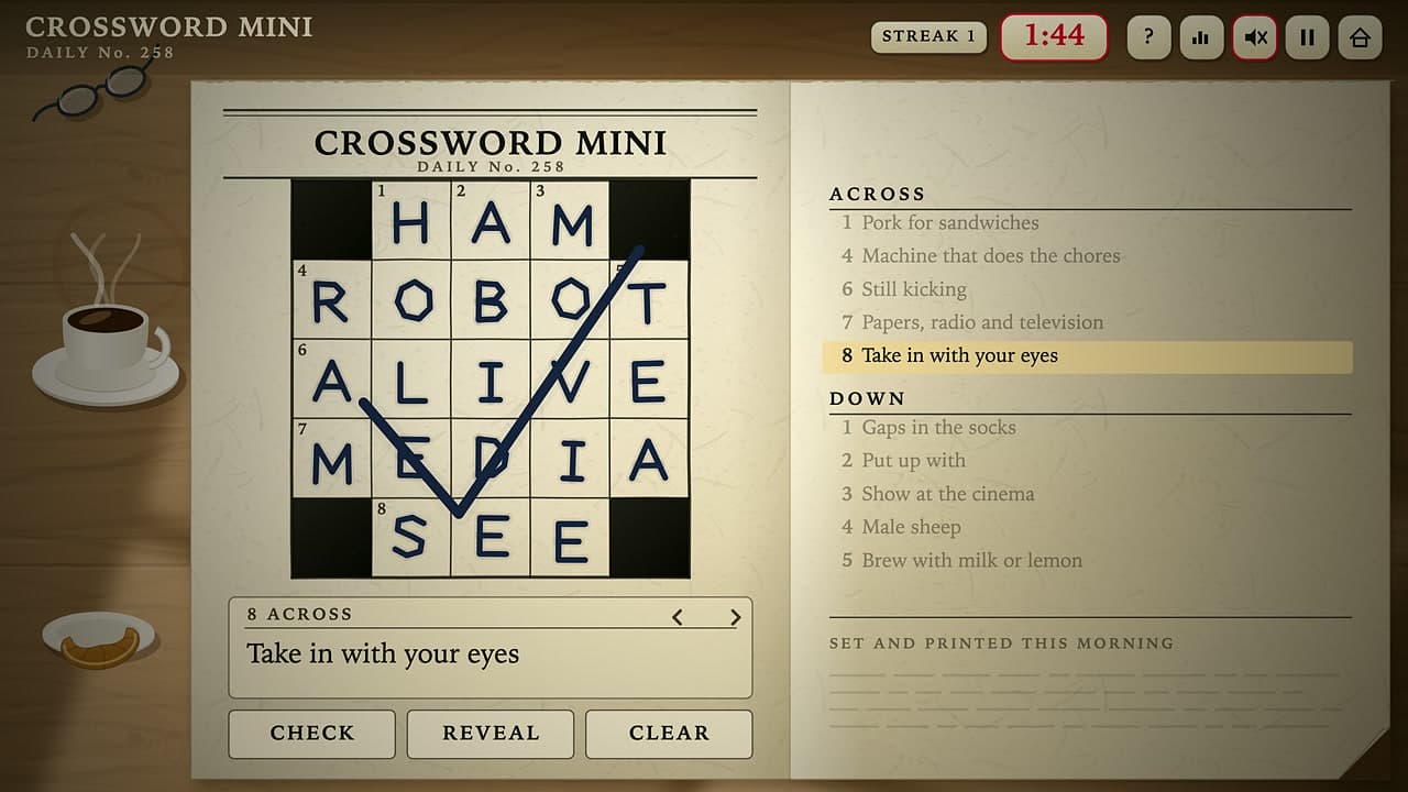 Captura 4 de 4 de Crossword Mini