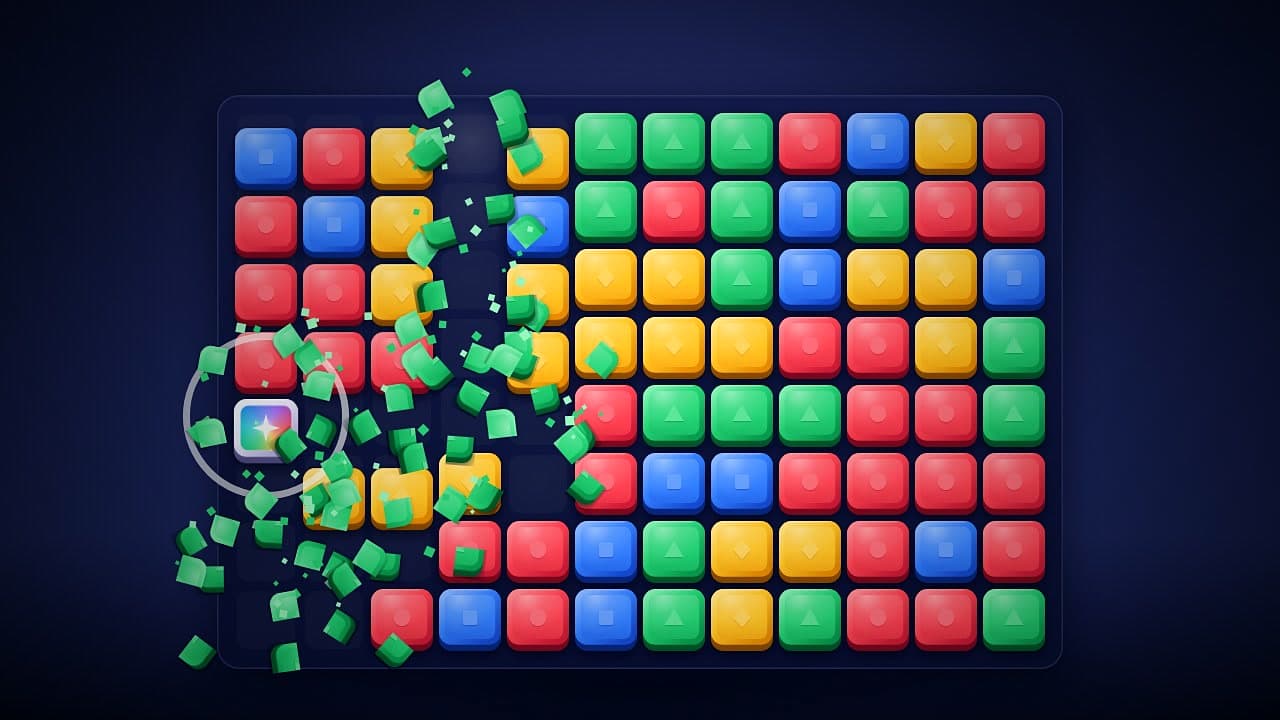 Cube Collapse – klíčová grafika