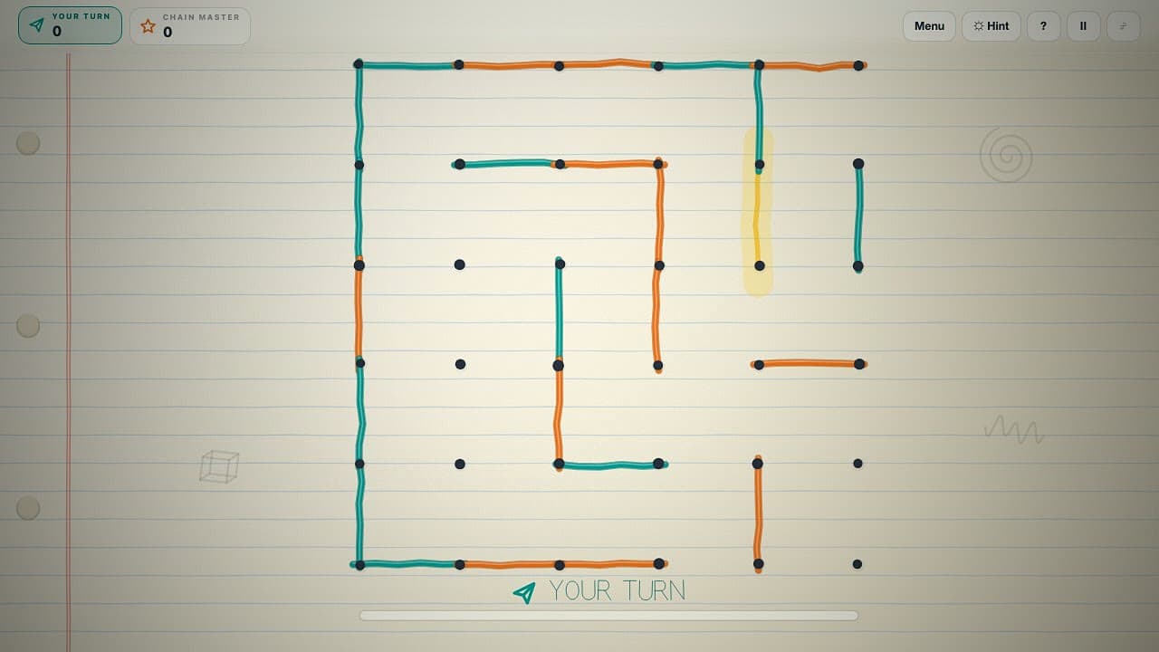 Skjermbilde 3 av 4 fra Dots and Boxes