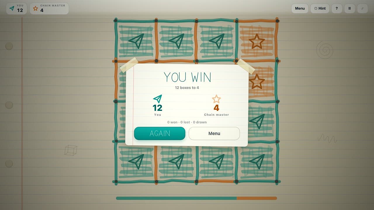 Skjermbilde 4 av 4 fra Dots and Boxes