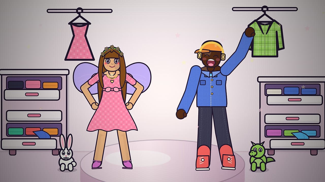 Dress Up Studio – klíčová grafika