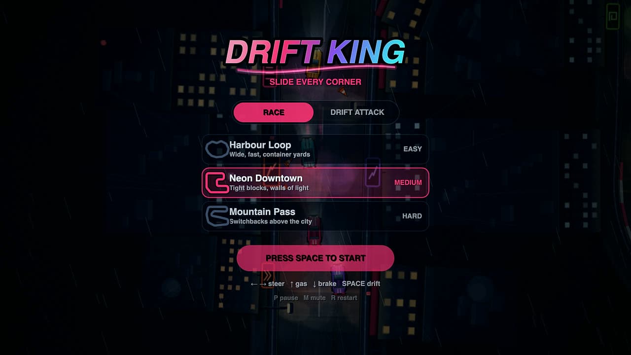 Képernyőkép a(z) Drift King játékból (1/4)