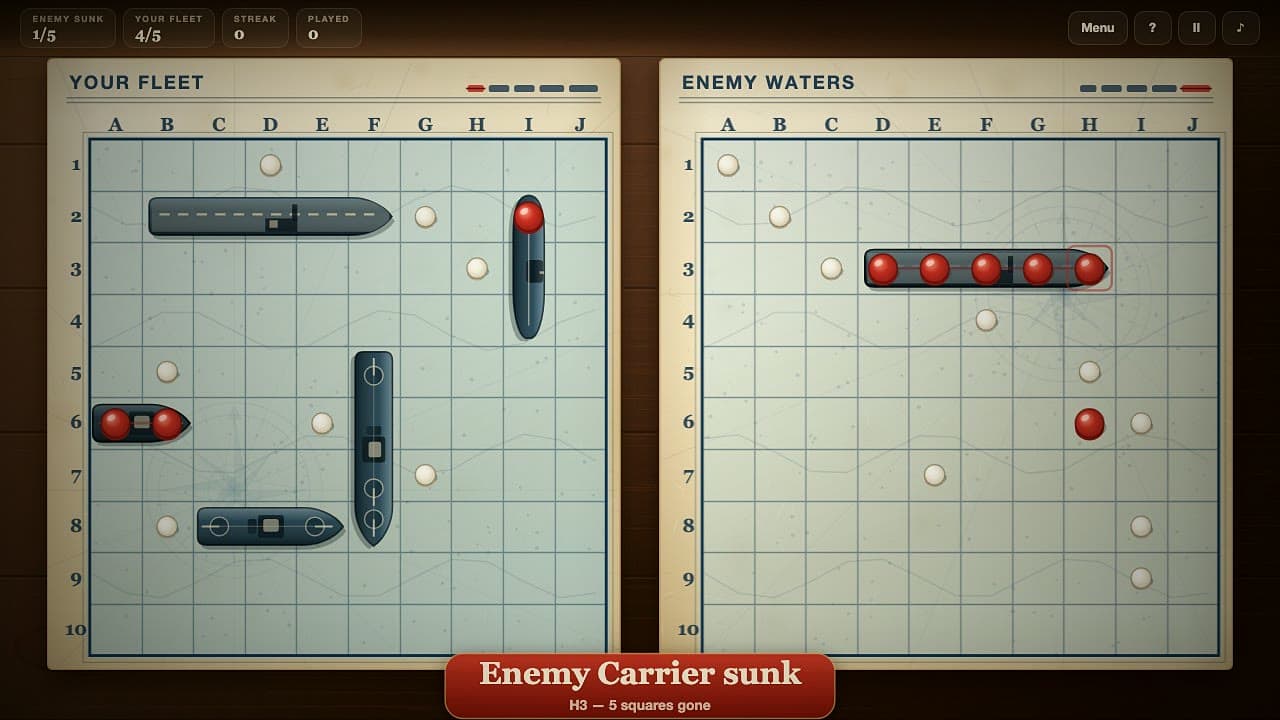 Skjermbilde 3 av 4 fra Fleet Battle