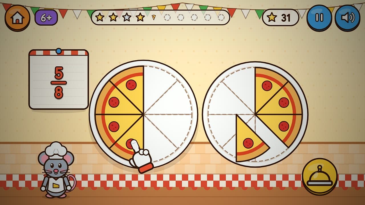 Fraction Pizza – snímek 1 z 4
