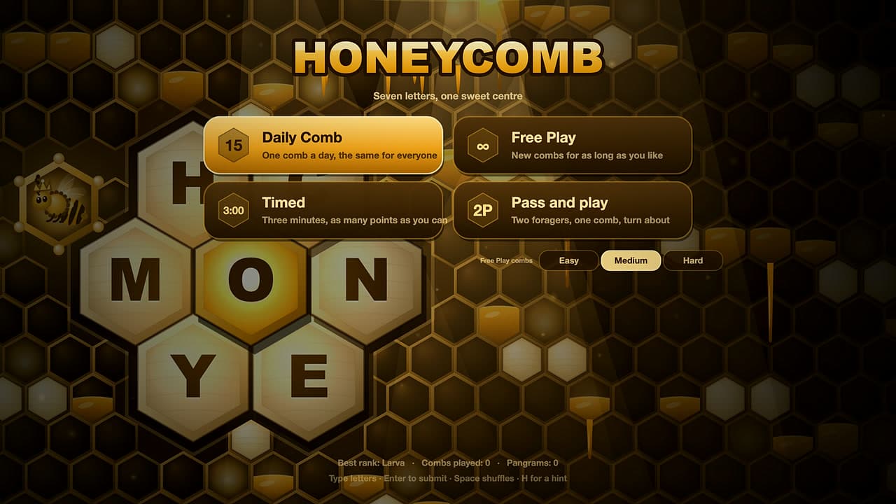 Skjermbilde 1 av 4 fra Honeycomb