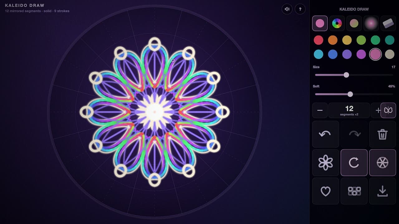 Screenshot 1 van 4 van Kaleido Draw