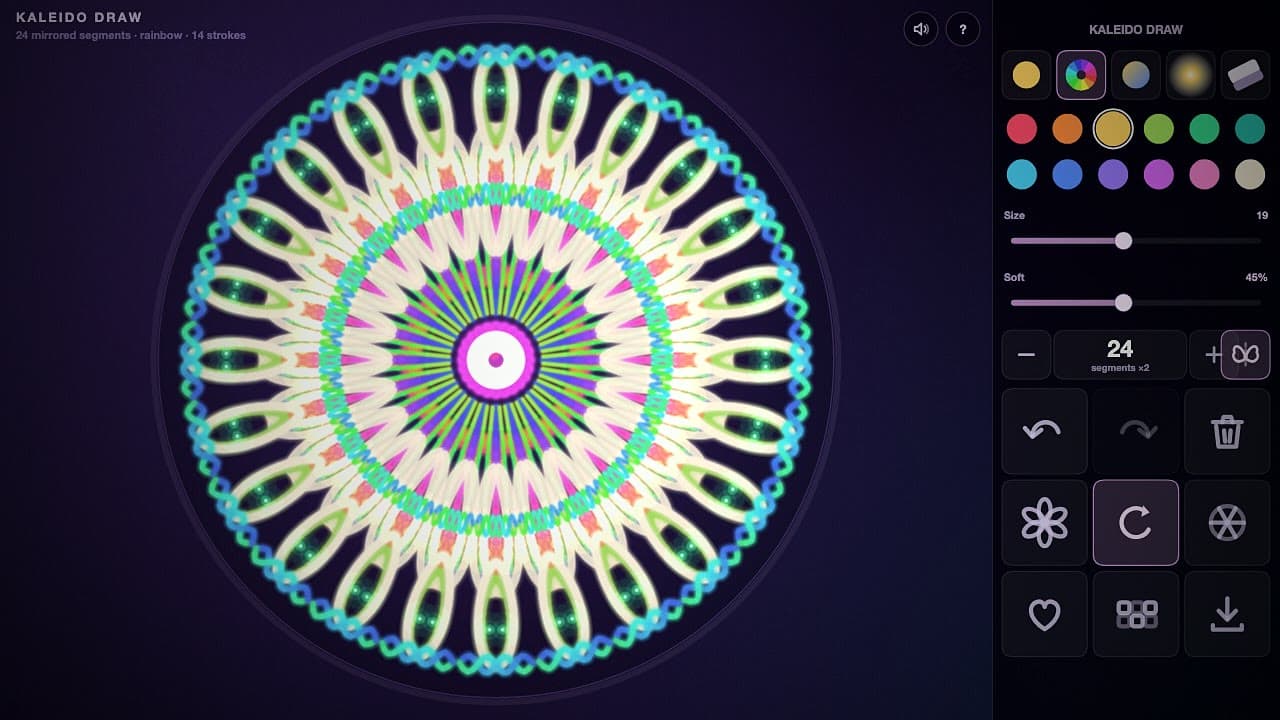 Screenshot 3 van 4 van Kaleido Draw