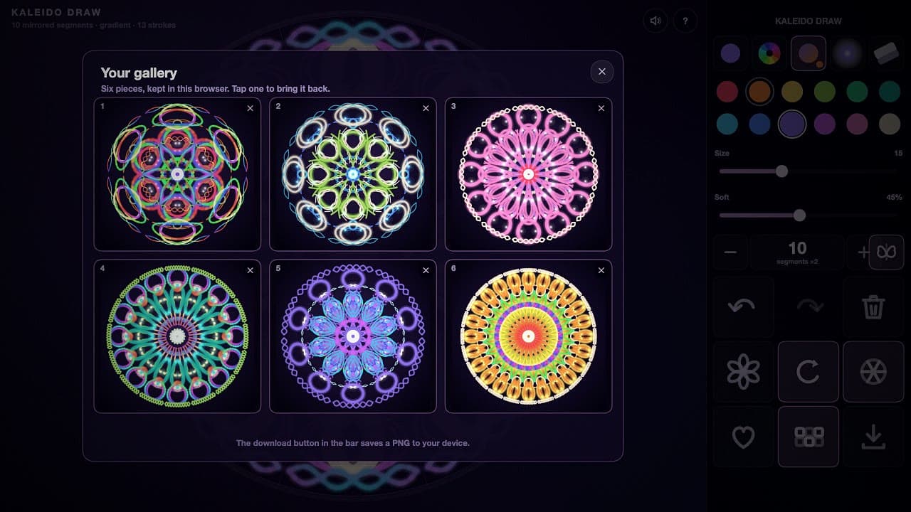 Screenshot 4 van 4 van Kaleido Draw