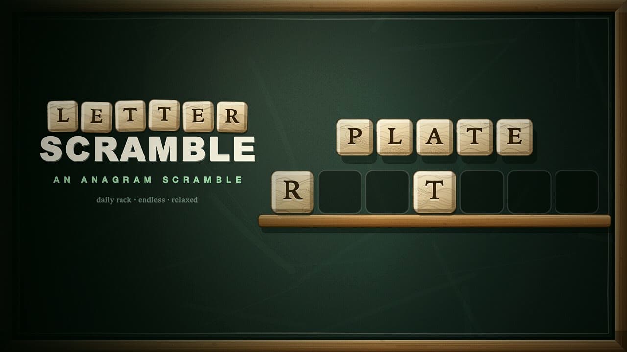 Letter Scramble – klíčová grafika