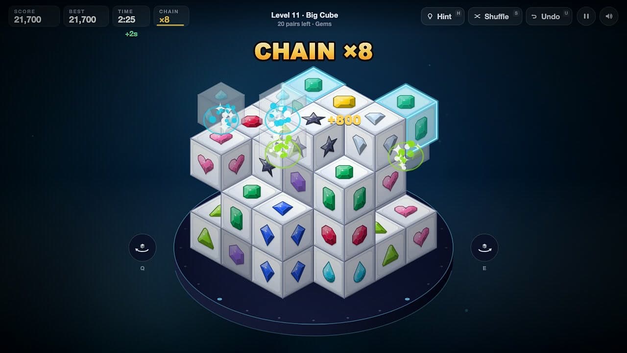 Mahjong Cubes screenshot 2 of 4