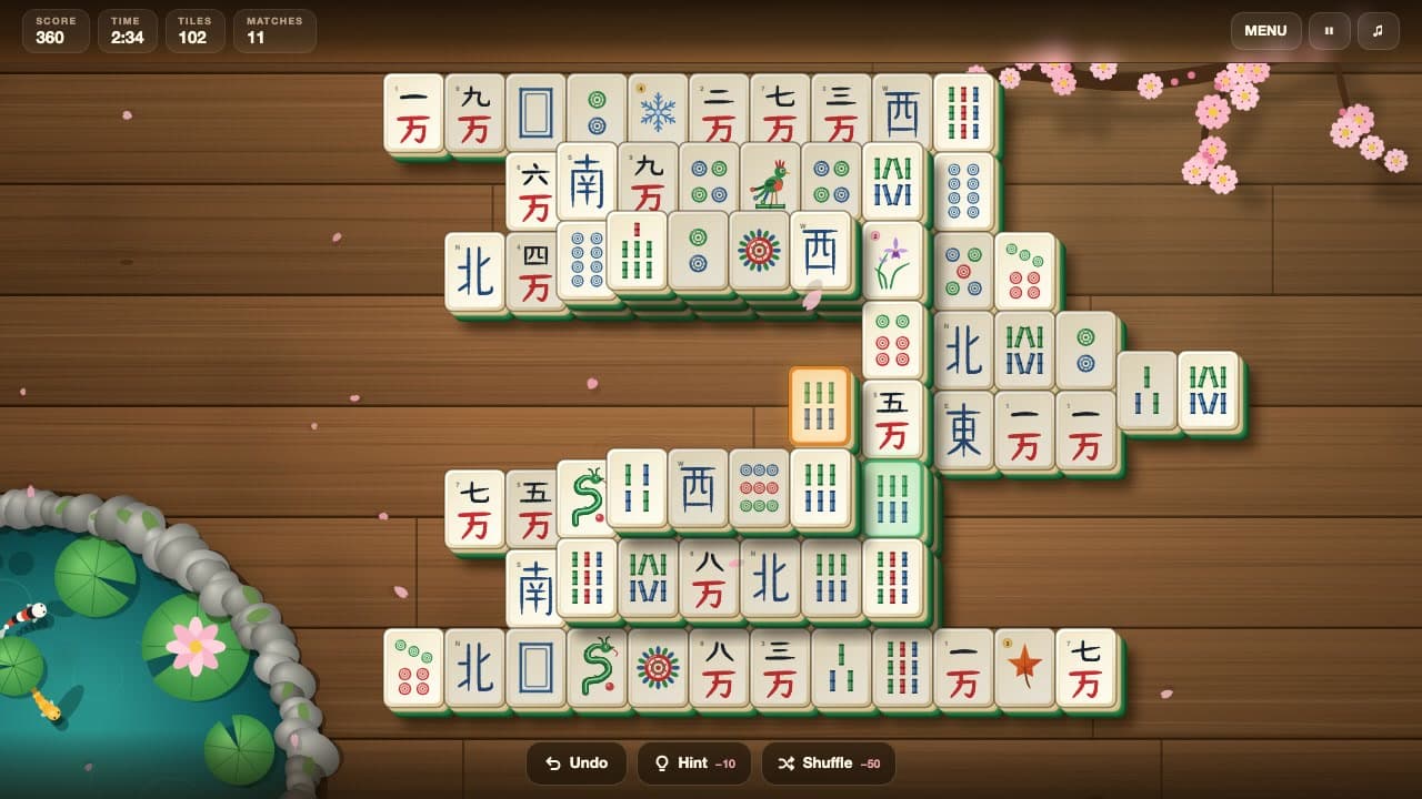 Mahjong Garden screenshot 1 of 4