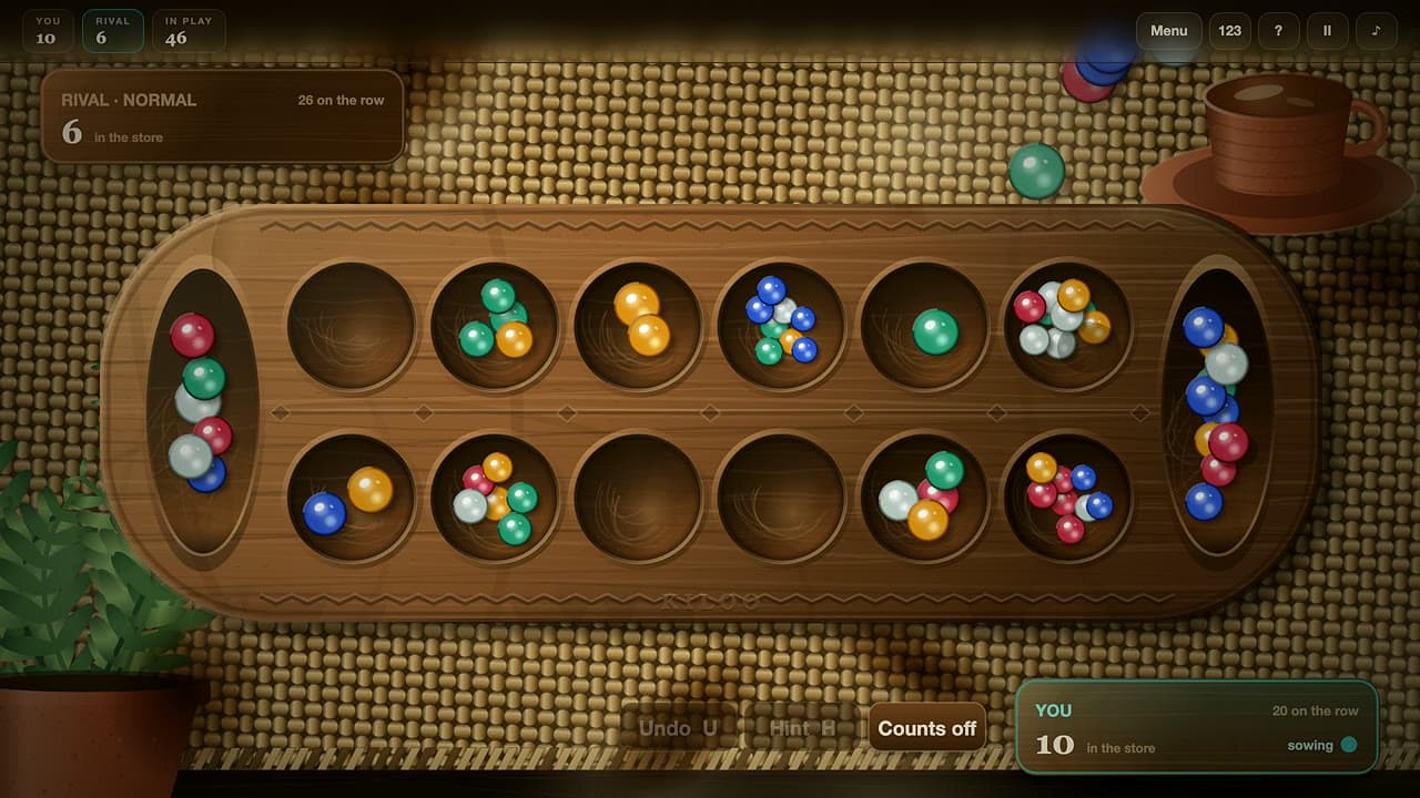 Képernyőkép a(z) Mancala játékból (2/4)
