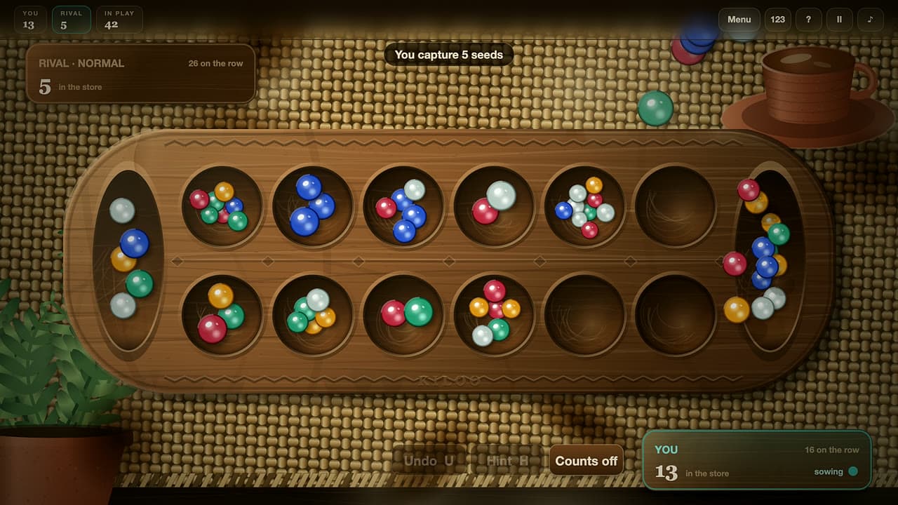 Képernyőkép a(z) Mancala játékból (3/4)