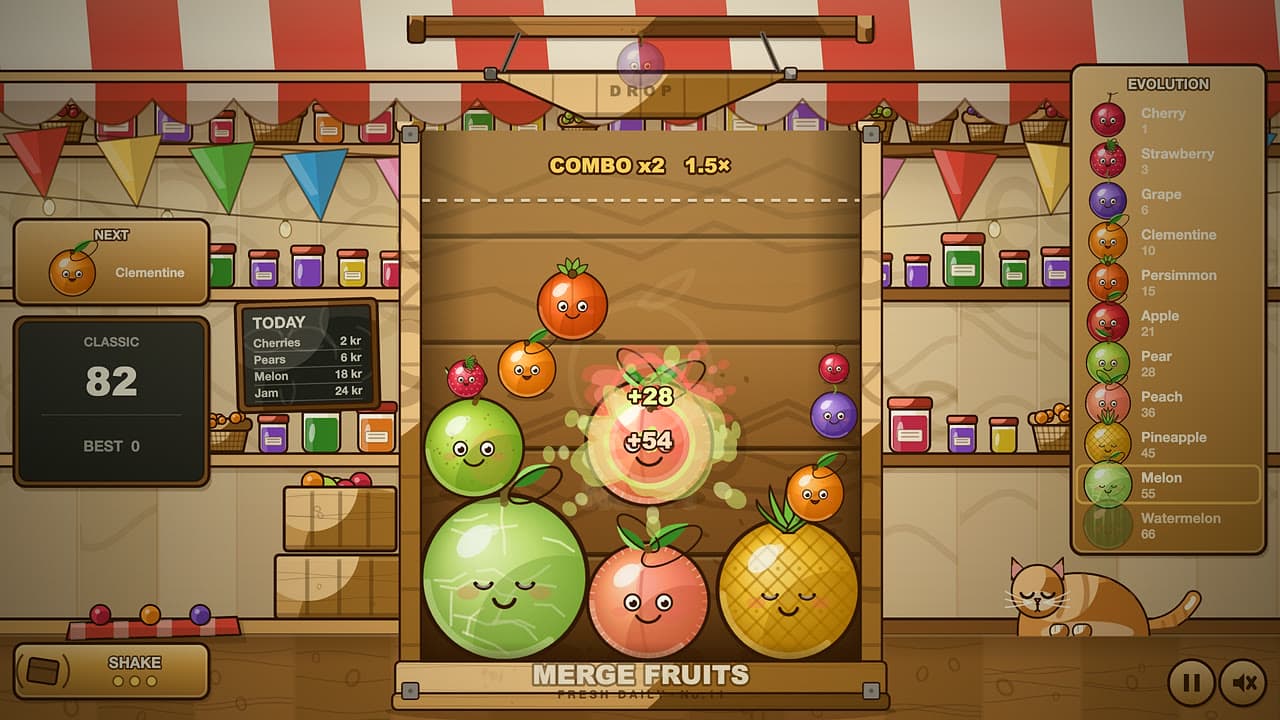 Skärmbild 3 av 4 från Merge Fruits
