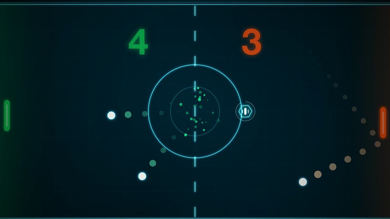 Neon Pong – klíčová grafika