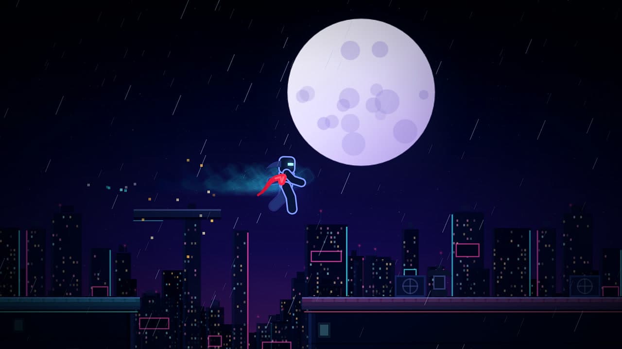 Ninja Rooftops – klíčová grafika