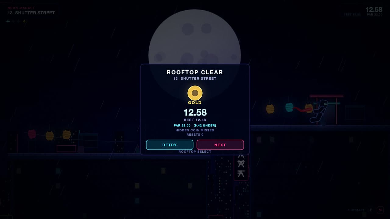 Képernyőkép a(z) Ninja Rooftops játékból (4/4)