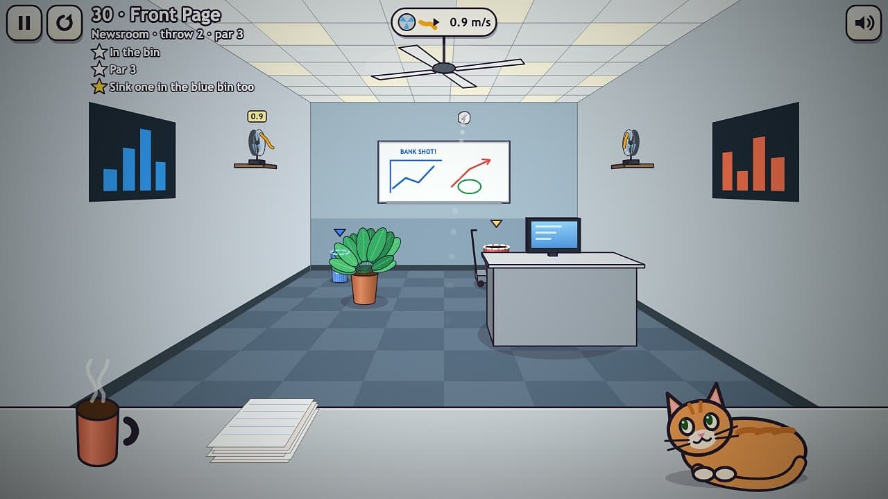 Paper Toss screenshot 1 of 4