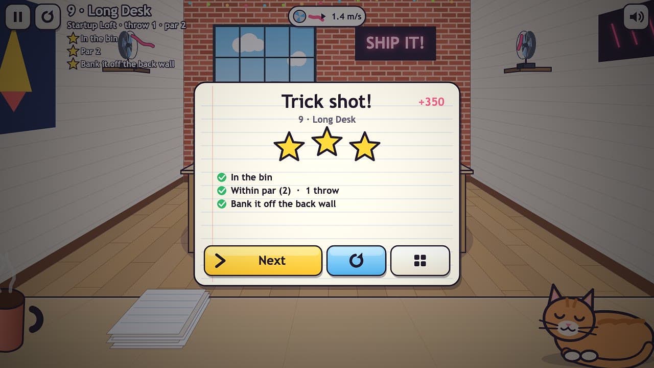 Paper Toss screenshot 4 of 4