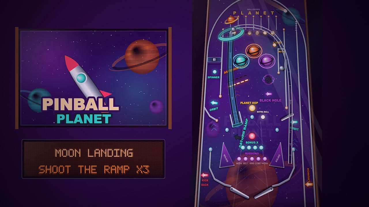 Pinball Planet – klíčová grafika