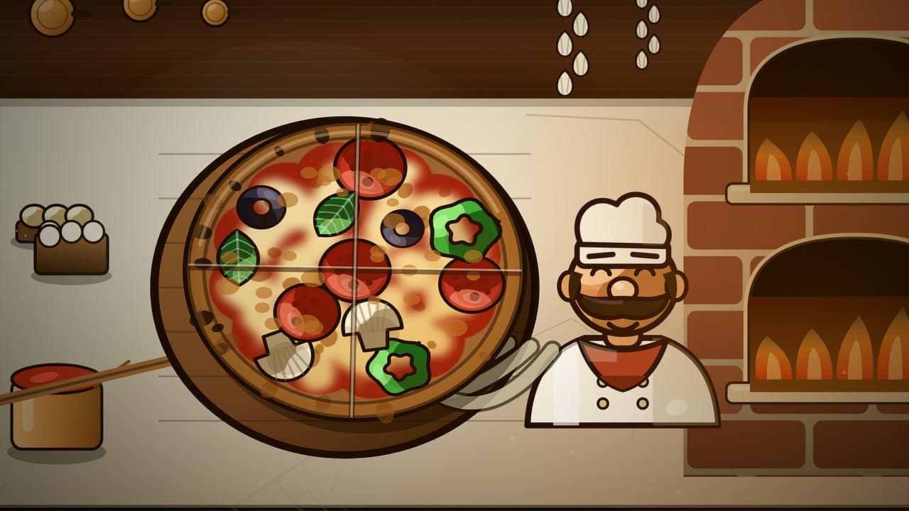 Pizza Party – klíčová grafika