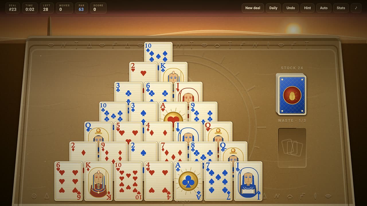 Pyramid Solitaire – στιγμιότυπο 1 από 4