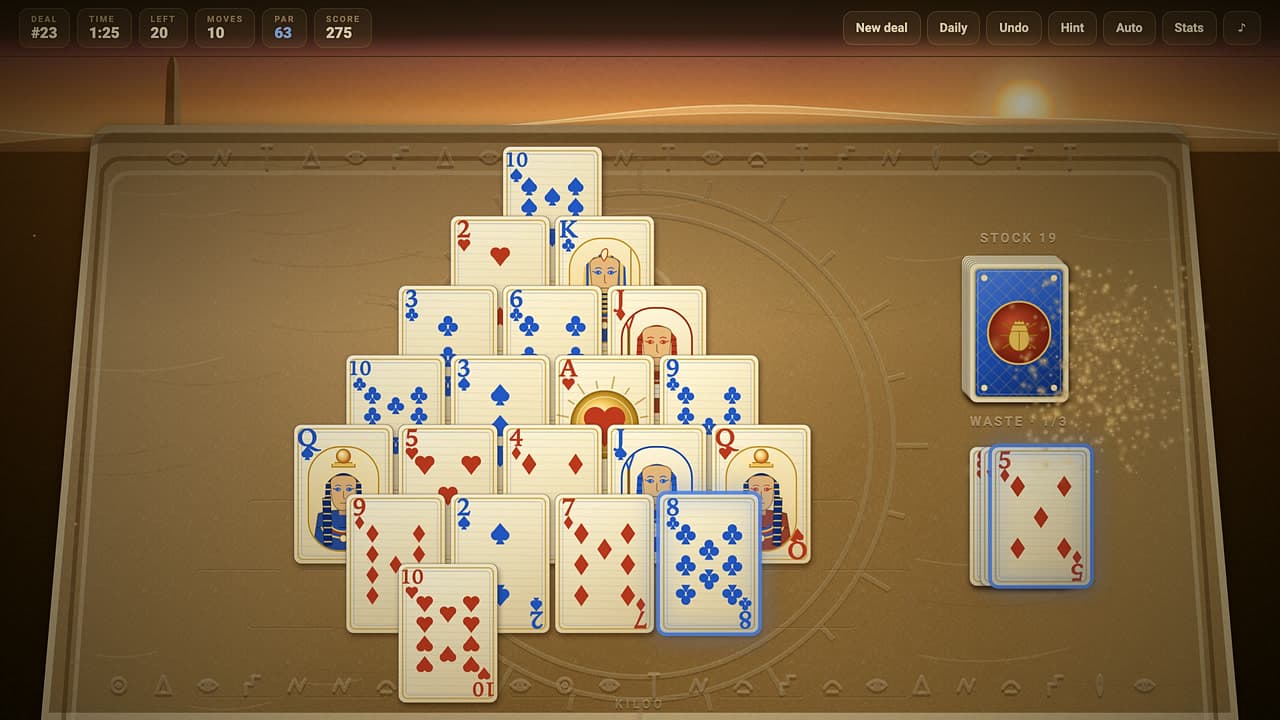 Pyramid Solitaire – στιγμιότυπο 2 από 4