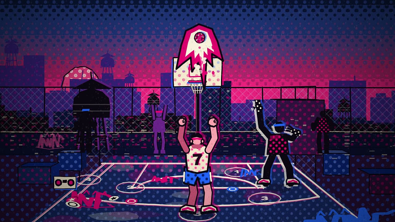 Rooftop Hoops – klíčová grafika