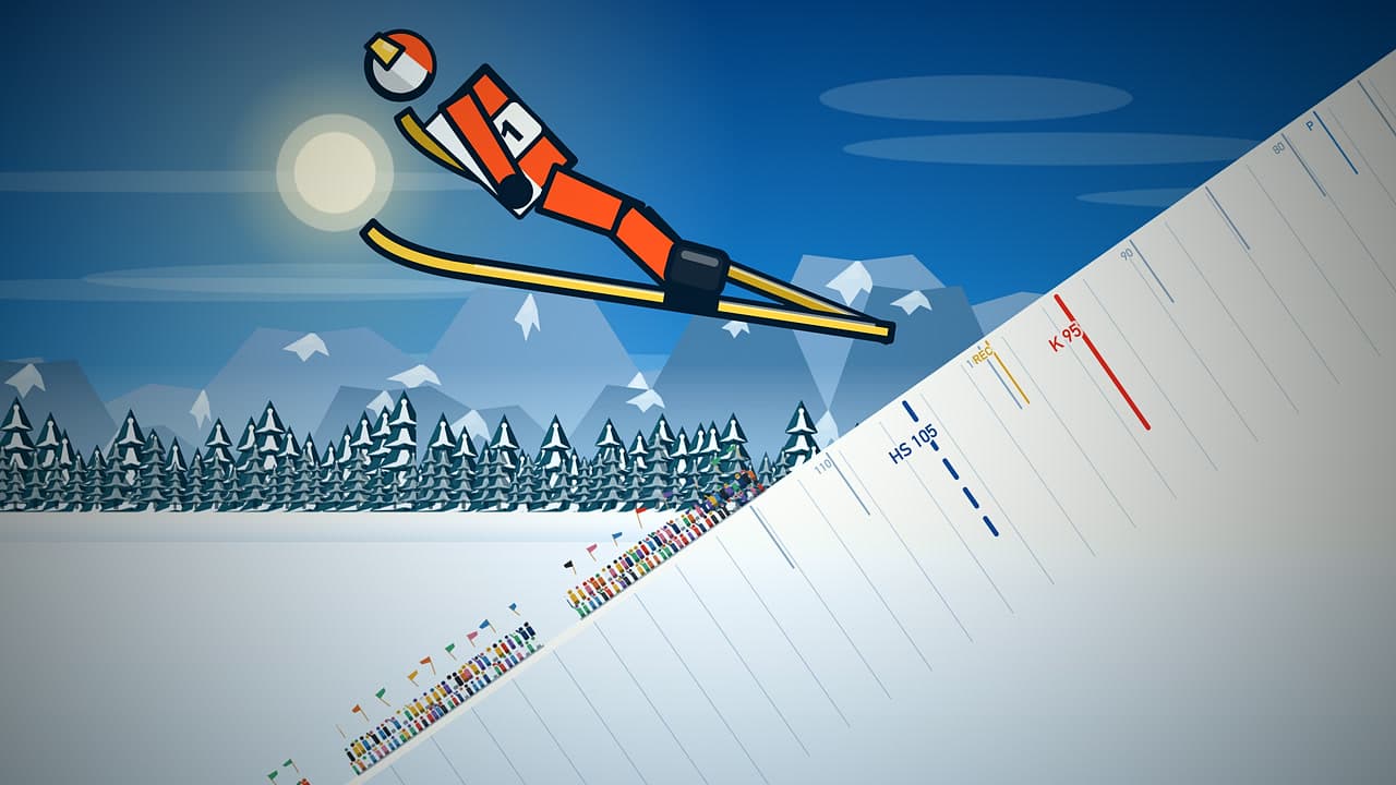 Ski Jump – klíčová grafika