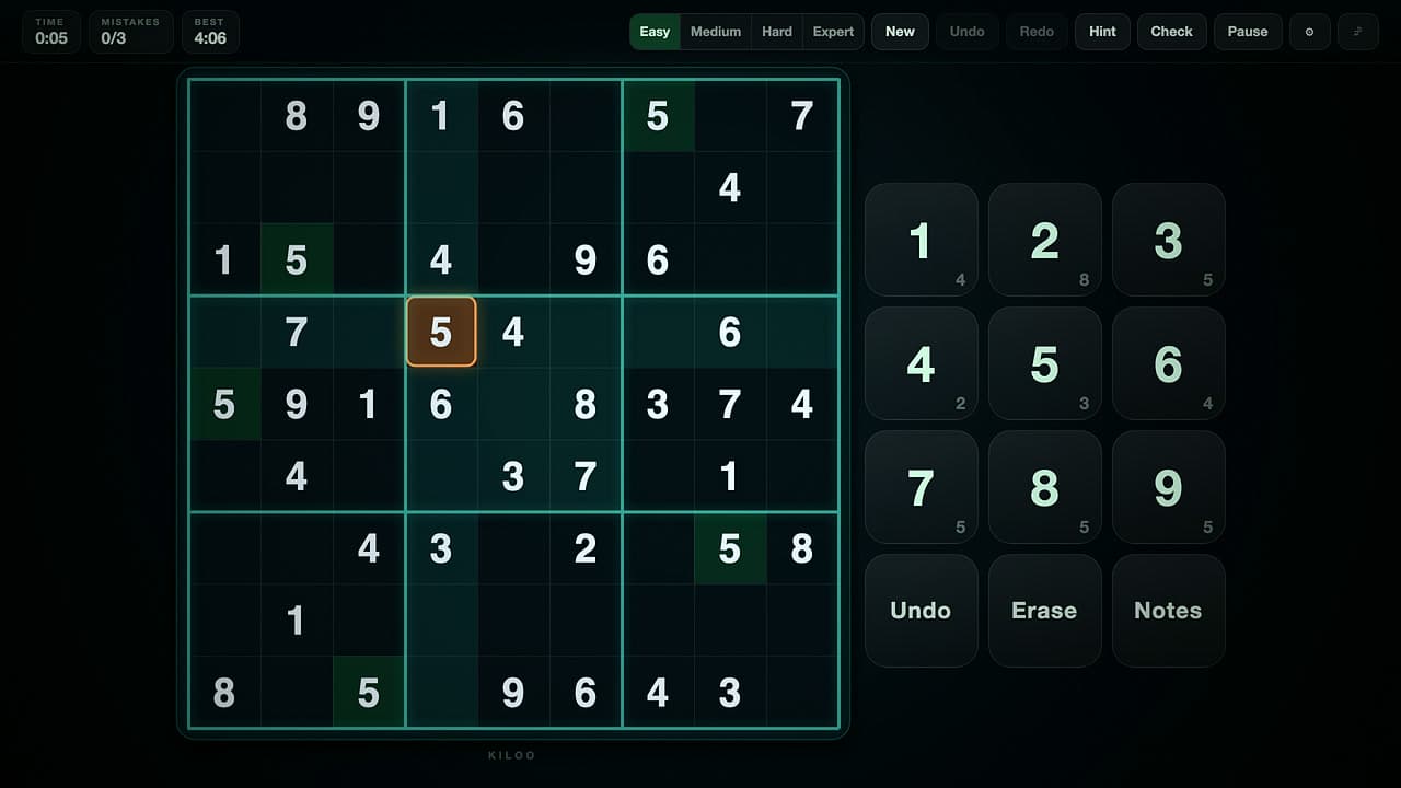 Sudoku Screenshot 1 von 4