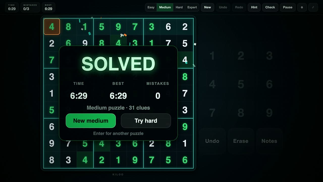 Sudoku Screenshot 4 von 4