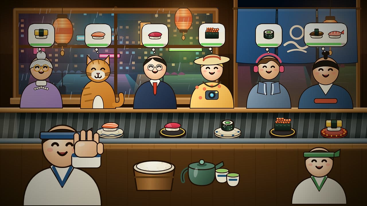Sushi Street – klíčová grafika