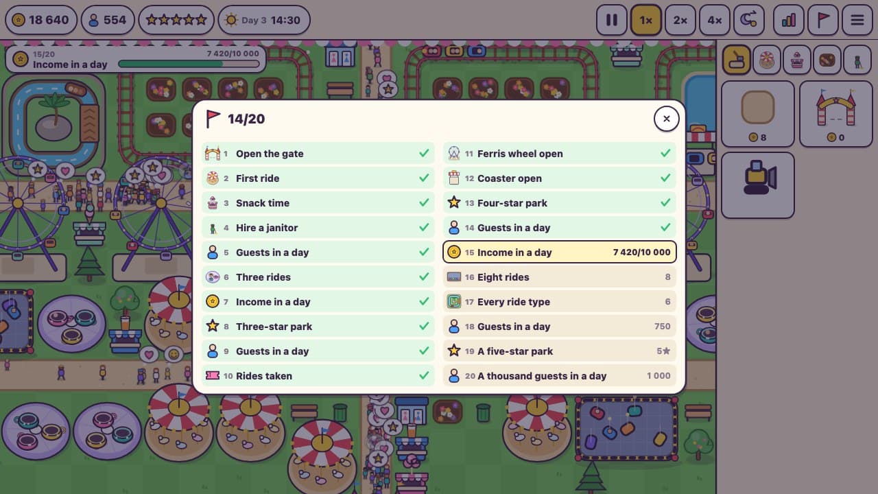 Theme Park Planner – snímek 3 z 4