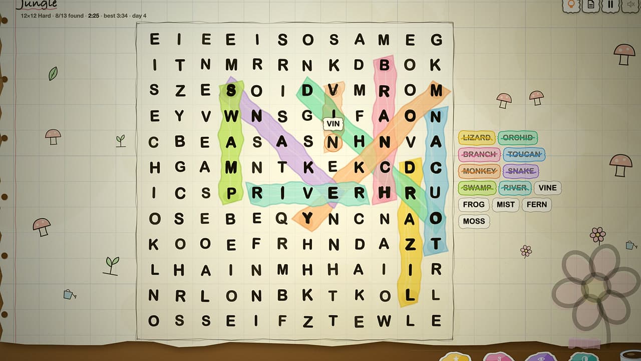 Word Search – klíčová grafika