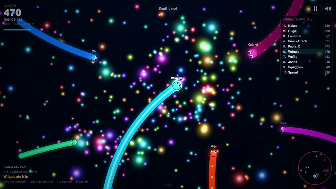 Worm Arena screenshot 1 of 4