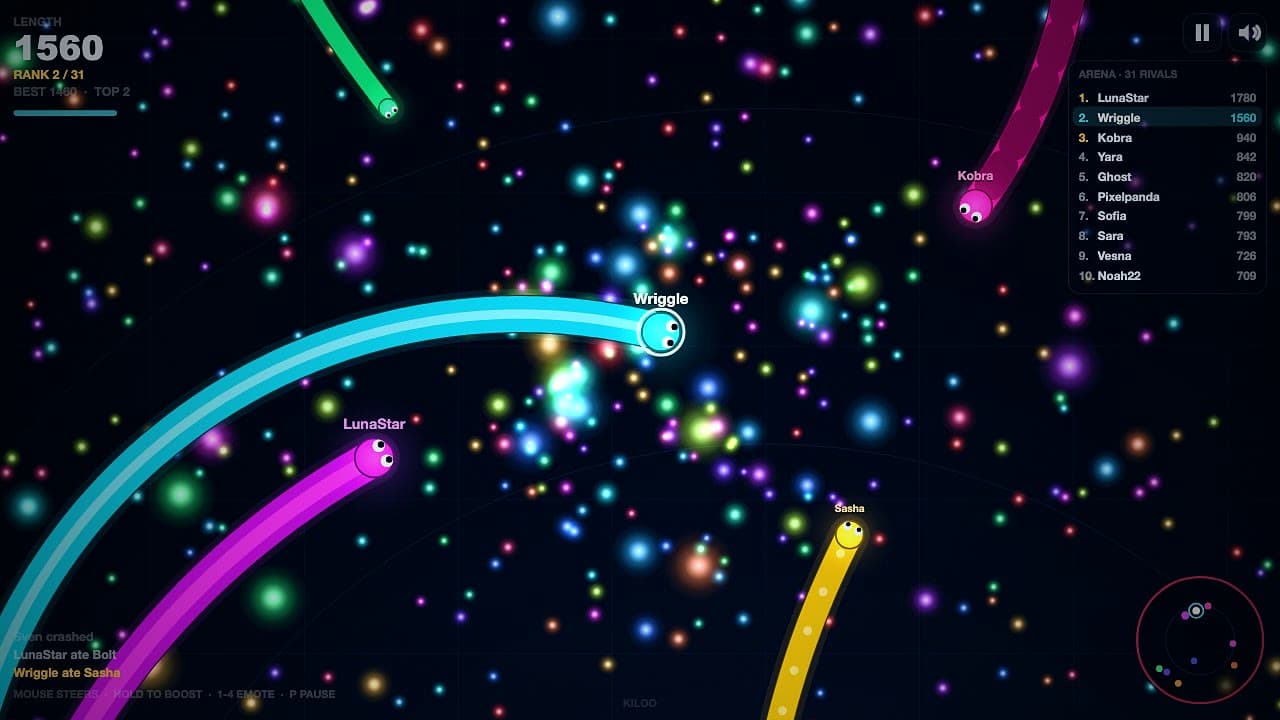 Worm Arena screenshot 2 of 4