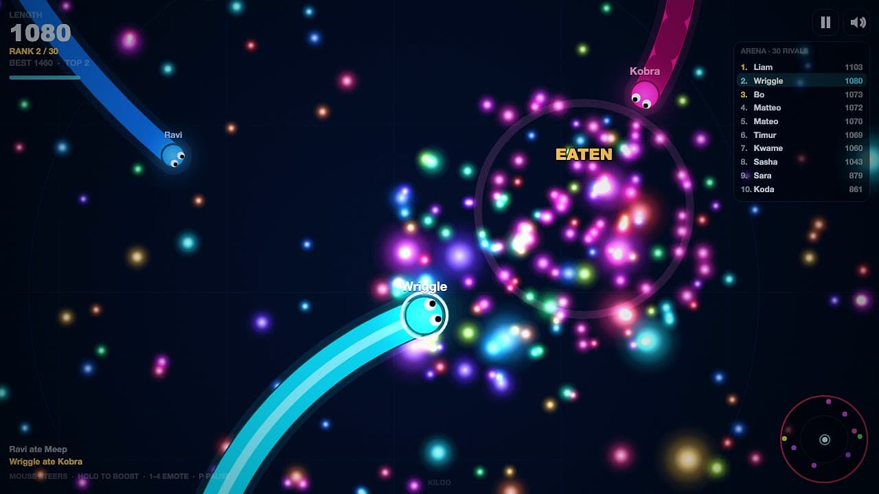 Worm Arena screenshot 3 of 4