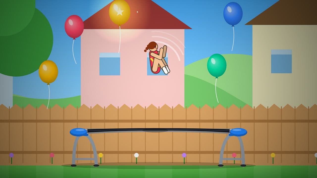 Trampoline Trick – klíčová grafika
